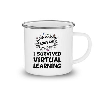 I Survived Virtual Learning End Of Year Remote Teacher Funny Camping Mug | Mazezy