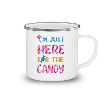 I'm Just Here For The Candy Halloween Sweets Tank Top Camping Mug | Mazezy