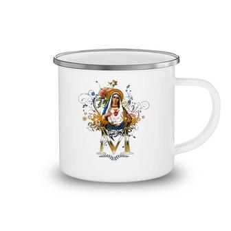 Immaculate Heart Of Mary Our Lady Blessed Mother Catholic Camping Mug | Mazezy