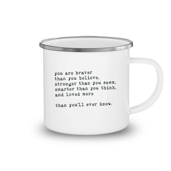Inspirational Quotes Letter Printing Camping Mug