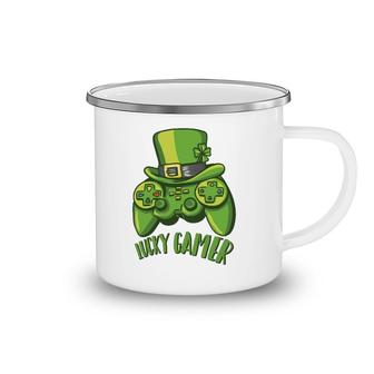 Irish Video Game Controller Boys Gamer St Patrick's Day Camping Mug | Mazezy