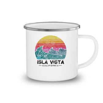 Isla Vista Beach Retro California Sunset Surf Camping Mug | Mazezy