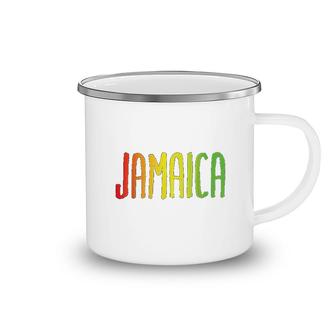 Jamaica Love Peace Caribbean Camping Mug | Mazezy