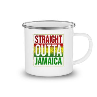 Jamaica Straight Outta Jamaica Gift Camping Mug | Mazezy