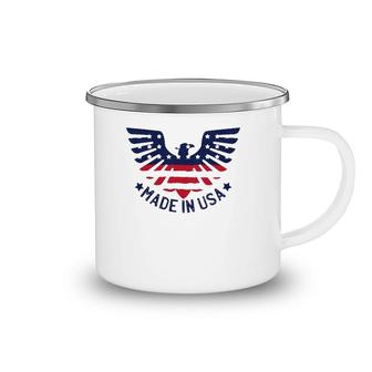 July 4Th Patriotic S - Made In Usa American Pride Eagle Camping Mug | Mazezy