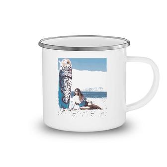 June Jambalaya Surfboard Beach Gift Camping Mug | Mazezy
