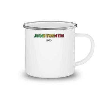 Juneteenth 1865 African Colors Celebration Of Freedom Camping Mug | Mazezy
