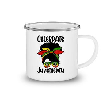 Juneteenth Ancestors Black African American Flag Pride Camping Mug | Mazezy