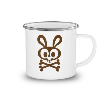 Kawaii Pshyco Sad Bunny Rabbit Camping Mug | Mazezy