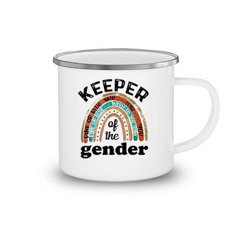 Keeper Of The Gender Rainbow Gender Reveal Baby Shower Camping Mug | Mazezy
