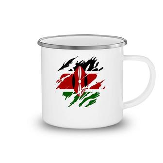 Kenyan Flag Republic Of Kenya Pullover Camping Mug | Mazezy