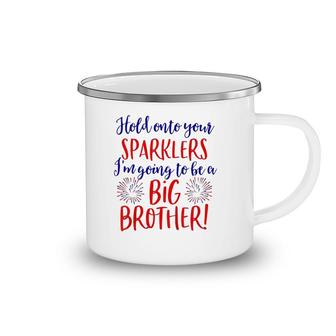 Kids Big Brother 4Th Of July Pregnancy Announcement Camping Mug | Mazezy