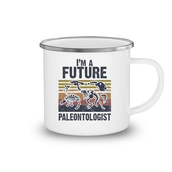 Kids I'm A Future Paleontologist Vintage Paleontology Dinosaurs Premium Camping Mug | Mazezy