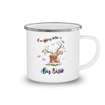 Kids I'm Going To Be A Big Sister 2022 Baby Announcing Pregnancy Camping Mug | Mazezy