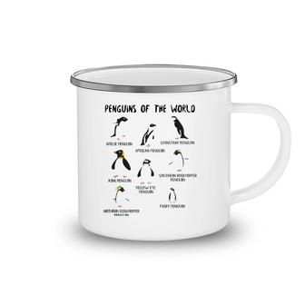Kids Youth Boys Penguin Themed Gifts Types Of Penguins Camping Mug | Mazezy