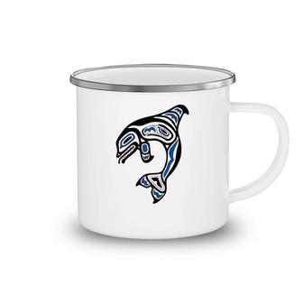 Killer Whale Orca Pacific Nw Native American Indian Camping Mug | Mazezy