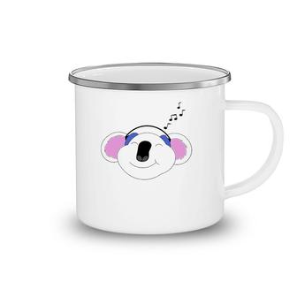 Koala Bear Spirit Animal Listening To Music Camping Mug | Mazezy