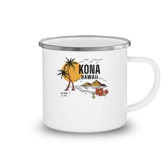 Kona Hawaii Island Vacation Camping Mug | Mazezy