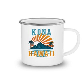 Kona Hawaii Sunset Beach Ocean Camping Mug | Mazezy