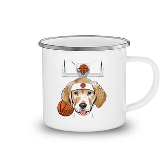 Labrador Basketball Dog Lovers Basketball Player Camping Mug | Mazezy