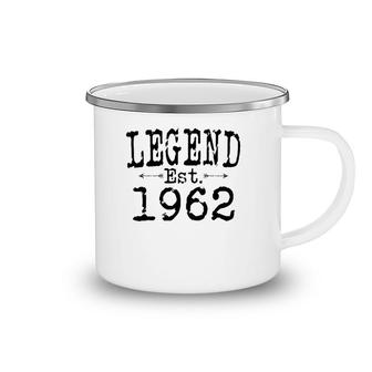 Legend Established 1962 Vintage Born In 1962 Birthday Gift Camping Mug | Mazezy