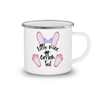 Little Miss Cotton Tail Baby Girl Easter Day Happy Easter Day Camping Mug - Seseable