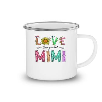 Love Being Called Mimi Sunflower Gift Grandmother Camping Mug | Mazezy