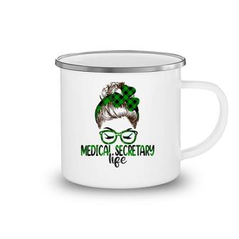 Lucky Medical Secretary St Patricks Day Irish Shamrock Camping Mug | Mazezy