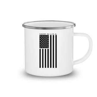 Made Usa Flag Print Camping Mug | Mazezy