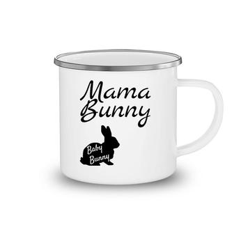 Mama Bunny Baby Bunny Easter Pregnancy Announcement Camping Mug | Mazezy
