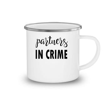 Matching Partners In Crime Friends Sister Brother Camping Mug | Mazezy