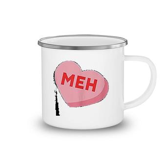 Meh Funny Valentines Day Camping Mug | Mazezy
