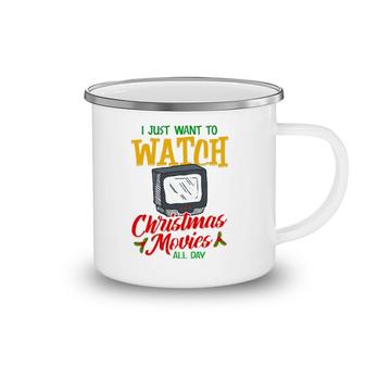 Mens Christmas Movie Lover Fan Watch Tv At Xmas Camping Mug | Mazezy