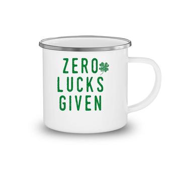 Mens No Lucks Given St Patty's Party Green Parade Gift Camping Mug | Mazezy