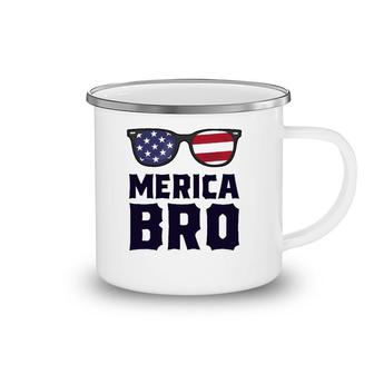 Merica Bro 4Th Of July Sunglasses Patriotic American Camping Mug | Mazezy