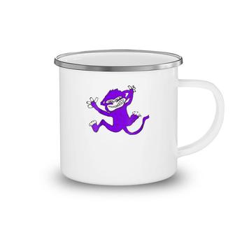 Monkey On My Back Purple Get Monkey Off Back Camping Mug | Mazezy