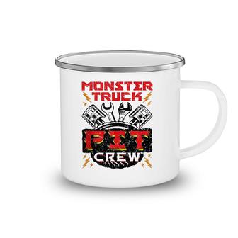 Monster Truck Pit Crew Men Boys Jam Rally Camping Mug | Mazezy
