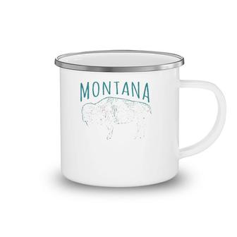 Montana Bison States Of Montana Camping Mug | Mazezy