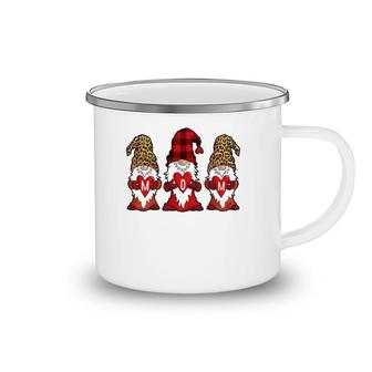 Mother's Day Gnomes Women Red Buffalo Plaid Leopard Print Camping Mug | Mazezy