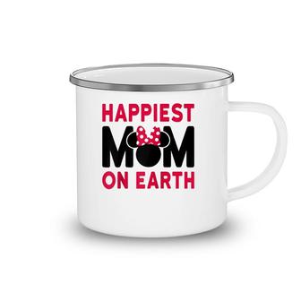 Mother's Day Happiest Mom Raglan Baseball Camping Mug | Mazezy