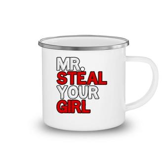 Mr Steal Your Girl Funny Valentines Day Joke Camping Mug | Mazezy