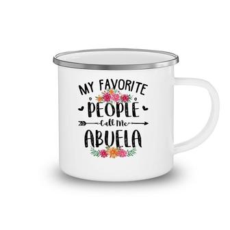 My Favorite People Call Me Abuela Tee Mother's Day Gift Camping Mug | Mazezy
