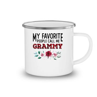My Favorite People Call Me Grammy Mother's Day Zip Camping Mug | Mazezy