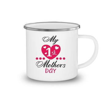 My First Mother's Day Funny Gift Idea For 1St Mom Camping Mug | Mazezy