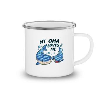 My Oma Loves Me Whale Shark Baby Camping Mug | Mazezy