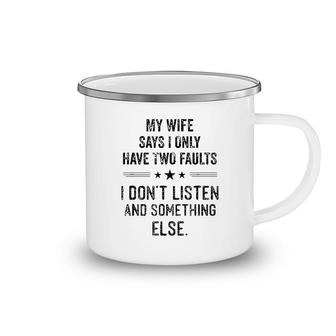 My Wife Gift For Men Funny Husband Gifts Camping Mug | Mazezy