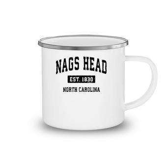 Nags Head North Carolina Nc Vintage Sports Design Black Design Camping Mug | Mazezy
