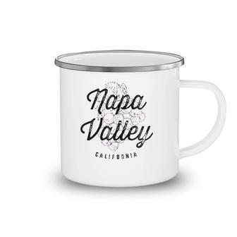Napa Valley California Wine Country Vintage Tee Zip Camping Mug | Mazezy