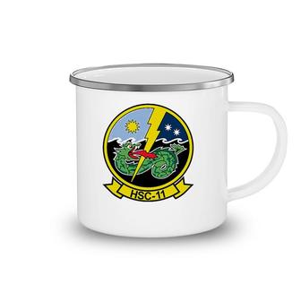 Navy Helicopter Sea Combat Squadron Hsc 11 Dragonslayers Camping Mug | Mazezy