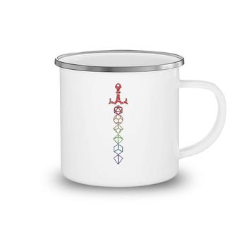 Nerdy Dice Set Collector Lgbt Pride Camping Mug | Mazezy
